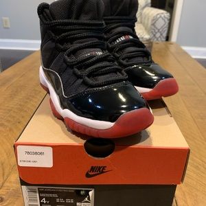 AIR JORDAN 11 RETRO GS ‘Bred’ Sz 4Y/5.5W